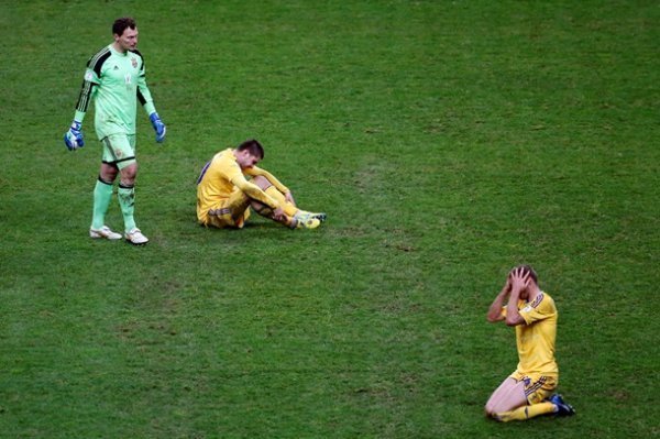 Гравці збірної після фінального свистка. ФОТО