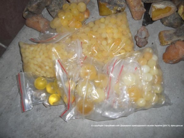 Поляк хотів вивезти через Ягодин 40 кілограм бурштину. ФОТО