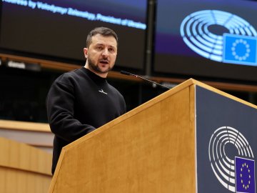 «Ми захищаємось від найбільшої антиєвропейської сили»: Зеленський виступив у Європарламенті
