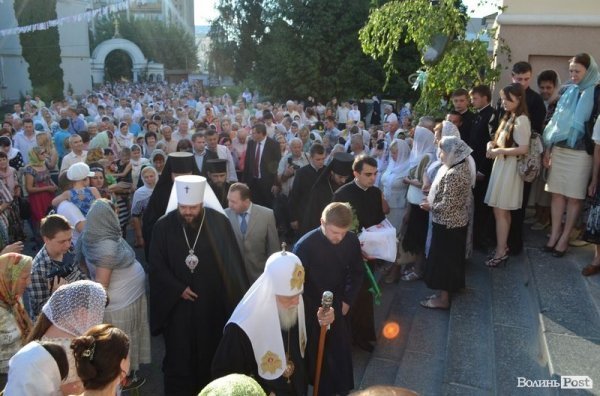 До Луцька приїхав патріарх Філарет. ФОТО. ВІДЕО