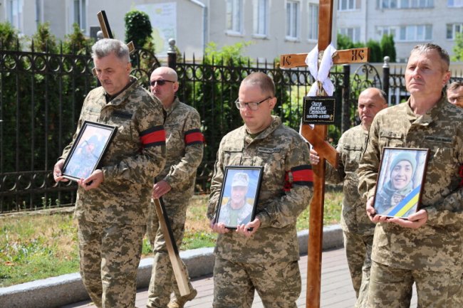 У Луцьку попрощалися з трьома Героями. ФОТО