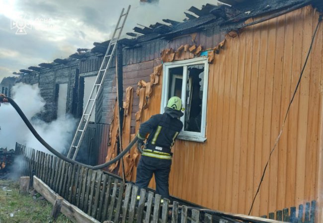 На Волині горів житловий будинок