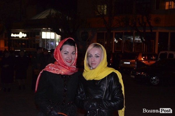 Великодня ніч у центрі Луцька. ФОТО