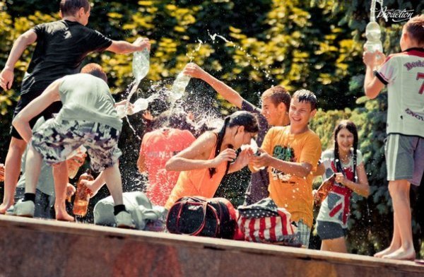 Друга «поливальна» неділя в Луцьку. ФОТО
