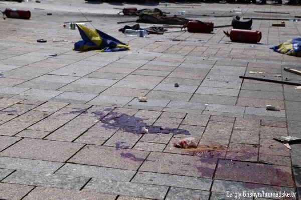 Вибух бойової гранати біля ВРУ, є загиблі. ФОТО. ОНОВЛЕНО