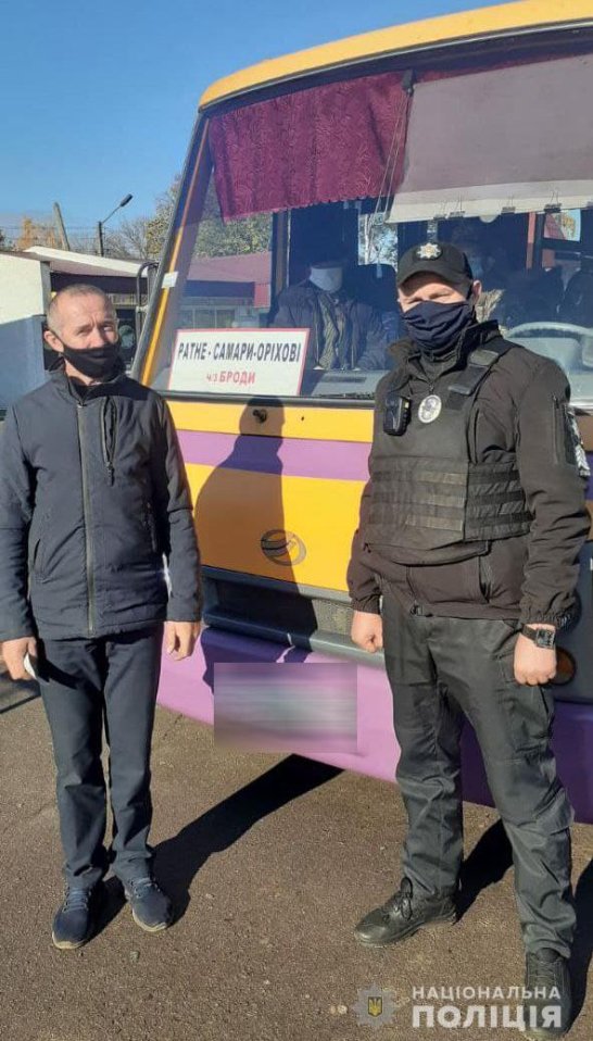 Правоохоронці перевіряють, як волиняни дотримуються правил карантину: особливо – у транспорті