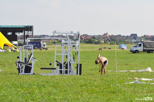 На території фесту будуть стояти тренажери