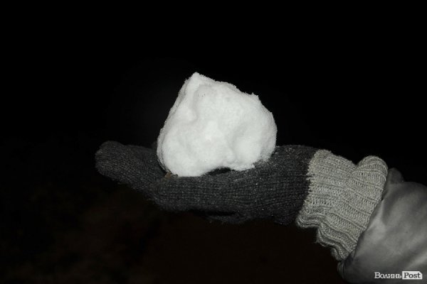 Сніг у Луцьку. ФОТО