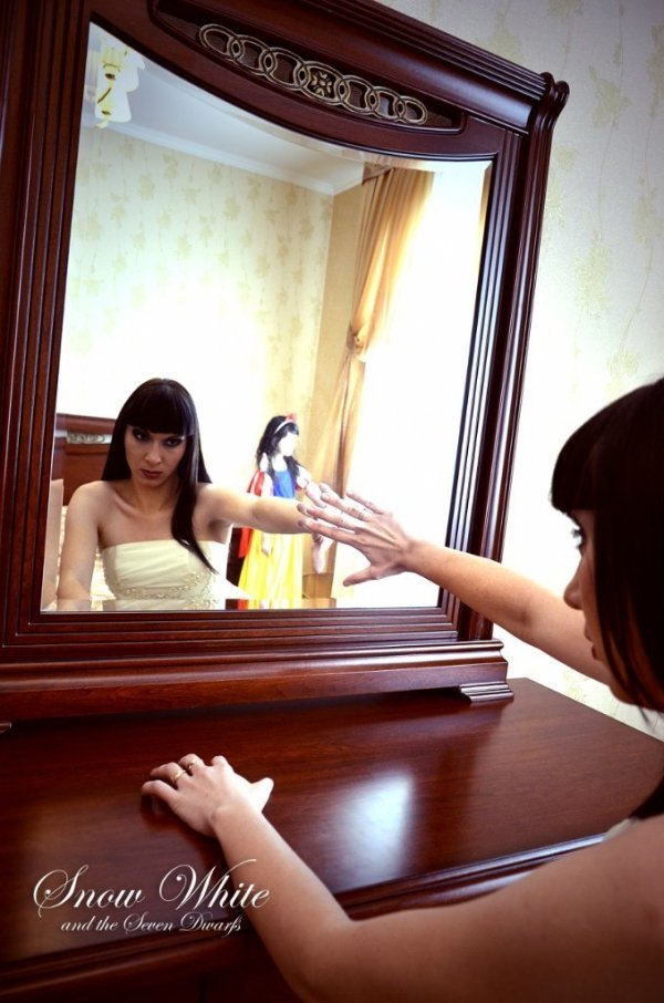 Тематична фотосесія «Білосніжка і сім гномів» для журналу «Ваше весілля»