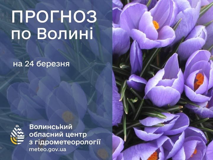 Якою буде погода у Луцьку та на Волині 24 березня