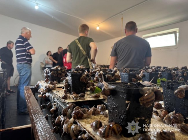 Поранені правоохоронці на Волині відвідали равликову екоферму. ФОТО