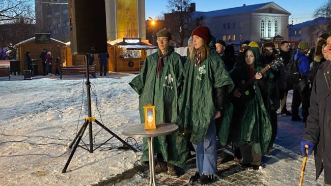 У центрі Луцька відкрили «Ялинку незламності». ФОТО. ВІДЕО