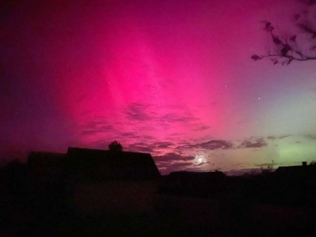 На Волині можна було побачити Північне сяйво 