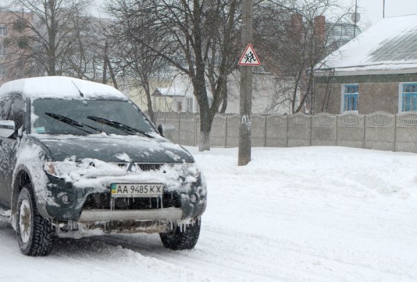 Снігопад у Луцьку. ФОТО