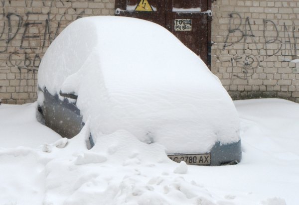 Снігопад у Луцьку. ФОТО