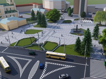 Представили проект реконструкції Театрального майдану в Луцьку