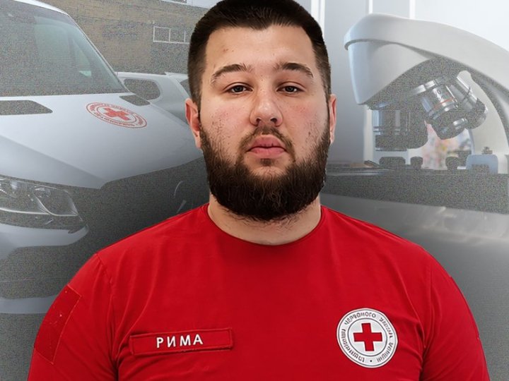 Студень-медик працює командиром загону у Волинській організації Червоного Хреста. ВІДЕО