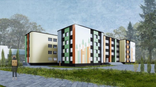 Показали, який хочуть зробити фасад луцької школи №26