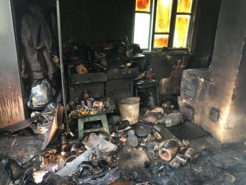 На Волині в пожежі загинув чоловік. ФОТО