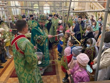 У Луцьку для дітей освятили перші вербові гілки. ФОТО