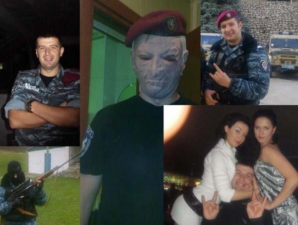 «Беркут» в соцмережах: зброя, м'язи і гола наречена. ФОТО