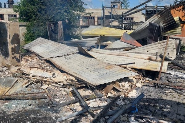 У селі Крупа невідомий підпалив аеродром. ФОТО