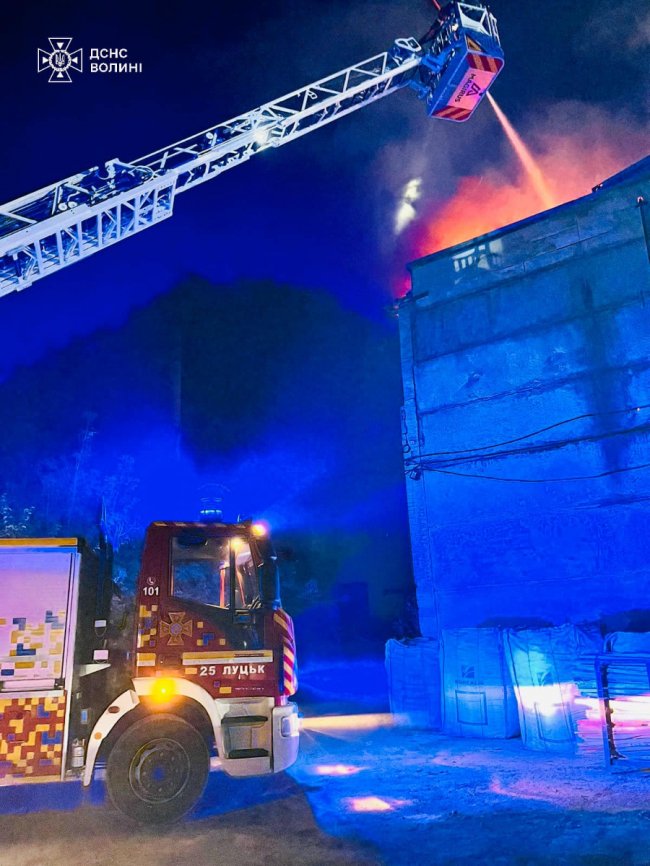 У  Луцьку на вулиці Ранковій горіло підприємство. ФОТО