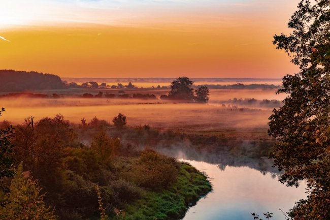 Дивовижні краєвиди волинського нацпарку на світанку. ФОТО