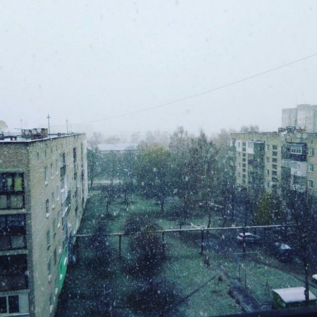 У Ковелі випав сніг