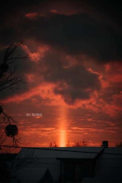 На Волині помітили незвичайне природне явище