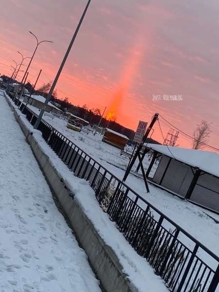 На Волині помітили незвичайне природне явище