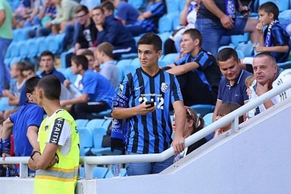 Емоції вболівальників на матчі «Чорноморець» - «Волинь». ФОТО