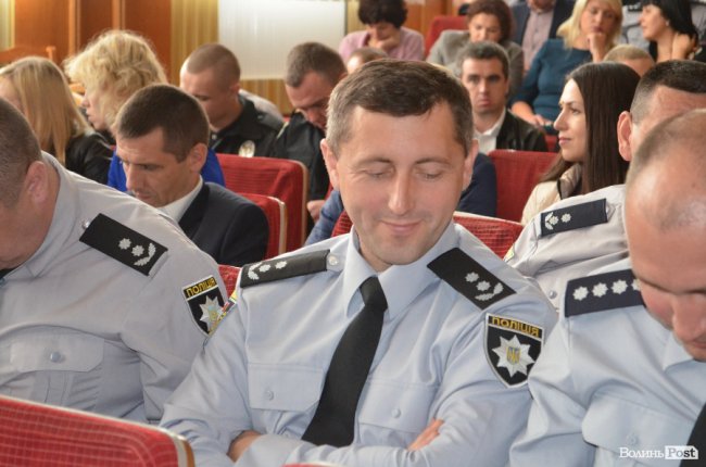 У Луцьку правоохоронців привітали з річницею створення Нацполіції. ФОТО