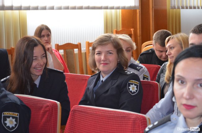 У Луцьку правоохоронців привітали з річницею створення Нацполіції. ФОТО