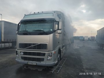 На Рівненщині горіла фура з вугіллям 