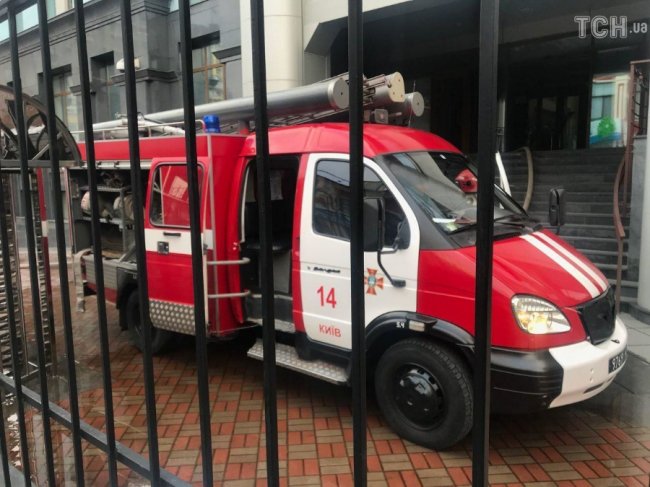 У Києві горіла будівля Мінфіну