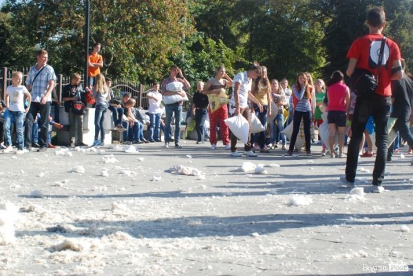 Як билися подушками в Луцьку. ФОТО