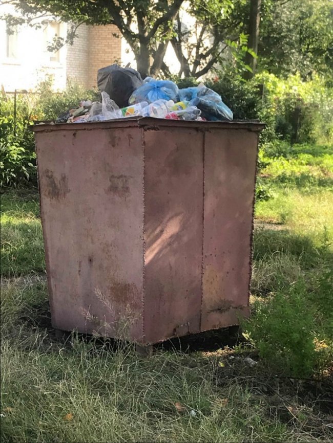 Нестерпний сморід у місті: в Устилузі комунальники два тижні не вивозять сміття. ФОТО