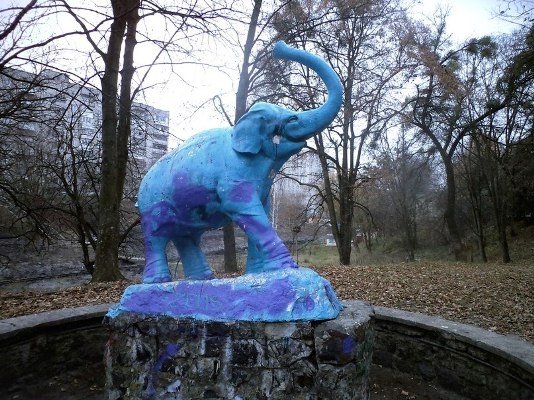 Як луцький слоник змінював кольори. ФОТО 