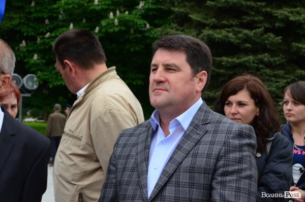 Антифашистська акція Партії регіонів у Луцьку. ФОТО