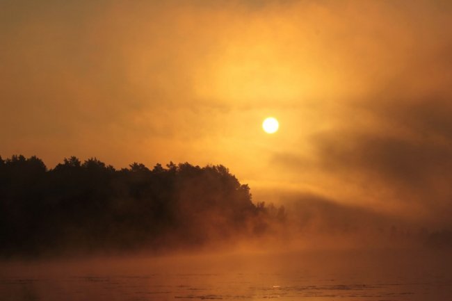 Показали світлини сходу сонця у волинському заказнику. ФОТО