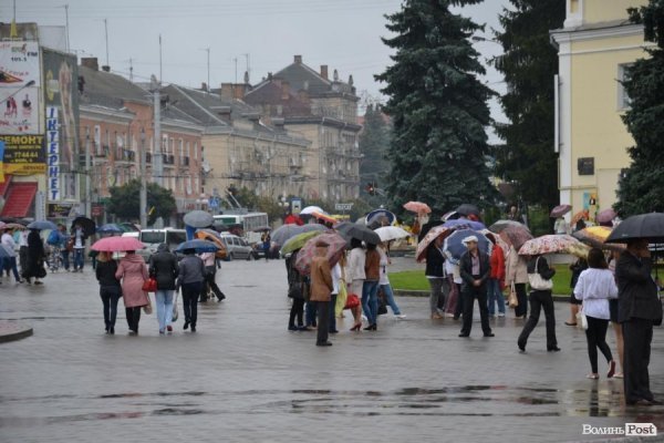 У Луцьку відзначають «дощовий» День Незалежності. ФОТО