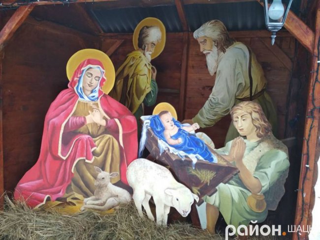 У Шацьку з'явилася різдвяна шопка