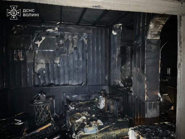 На Волині під час пожежі будинку загинули двоє людей