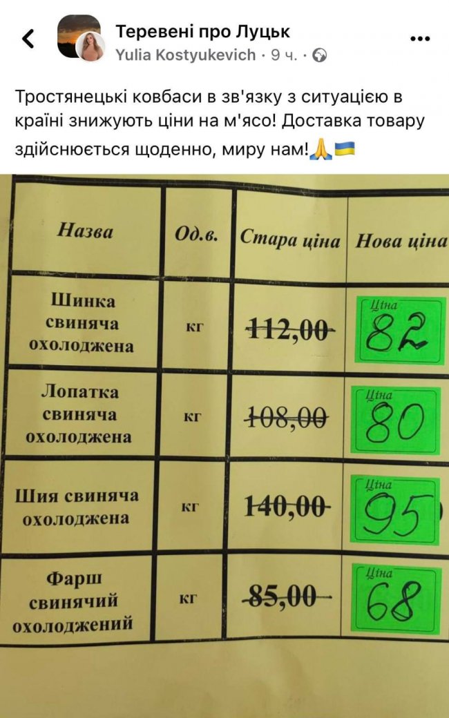 «Тростянецькі ковбаси» знизили ціни, а спортцентр «ANT» став табором біженців: як бізнес Луцька реагує на війну
