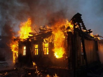 На Волині горів дерев'яний дачний будинок