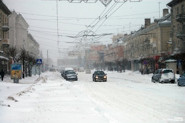 Як Луцьк замело снігом. ФОТО