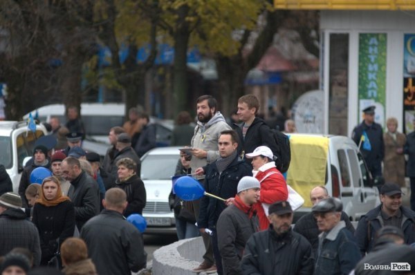 Народне віче «За європейську Україну!» в Луцьку. ФОТО