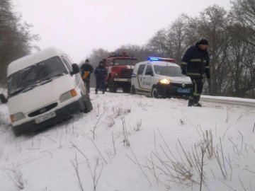 На Волині з траси злетів мікроавтобус