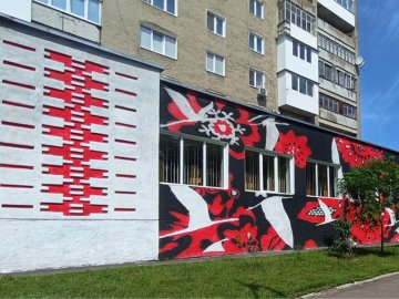 На Волині бібліотеку «одягнули» у вишиванку. ФОТО